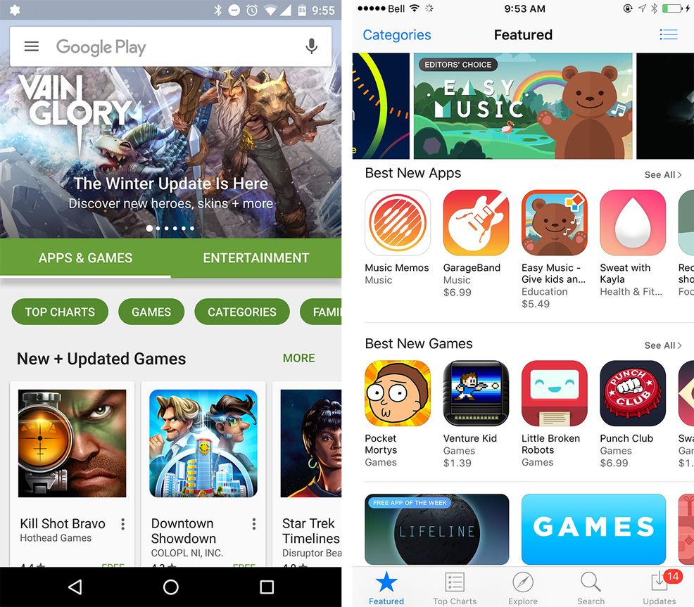 ios-android app store
