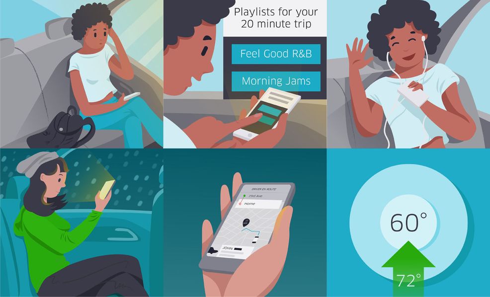 Uber offers riders app experiences while they’re on the move