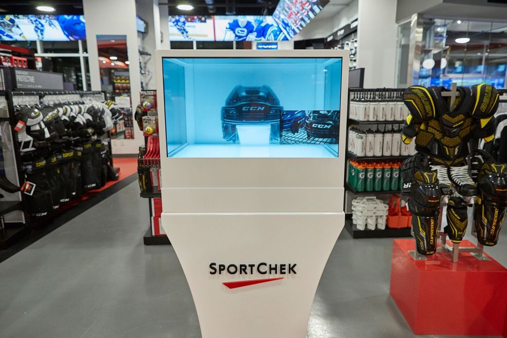 Sport Chek’s new Vancouver flagship store features 3D product holograms and motion activated screens