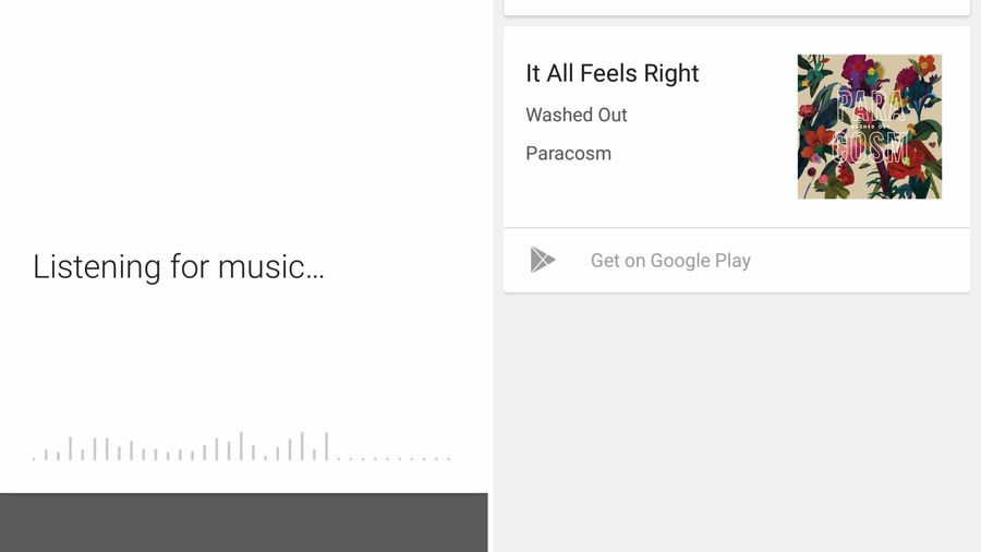 google now music identification