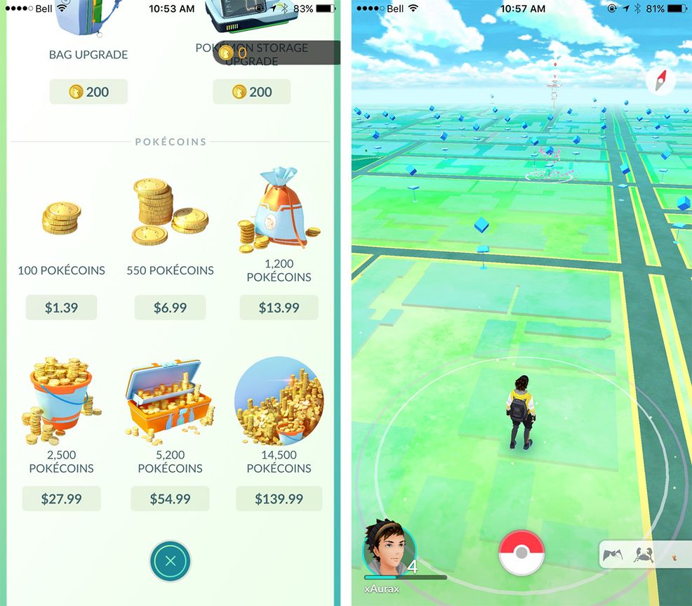 Pokémon Go lets you buy $139 of Pokecoins