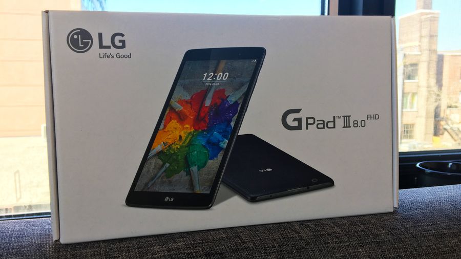 LG G Pad III 8.0 tablet box