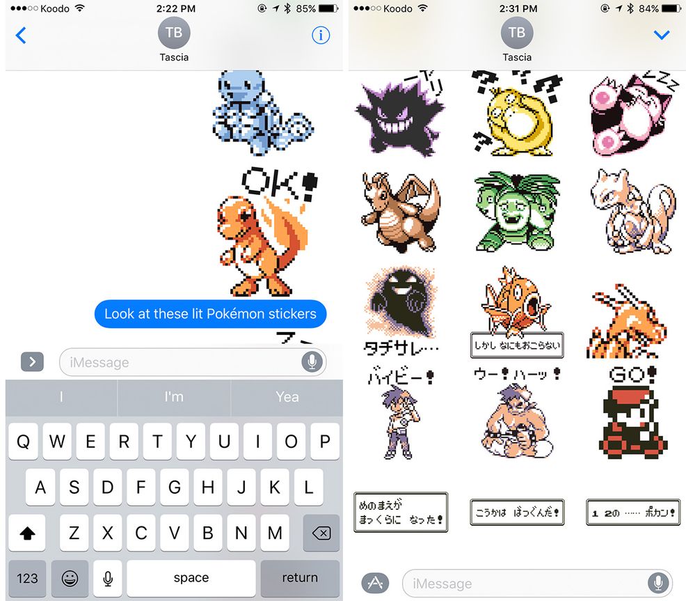 This new Pokémon Pixel Art iMessage sticker pack is lit