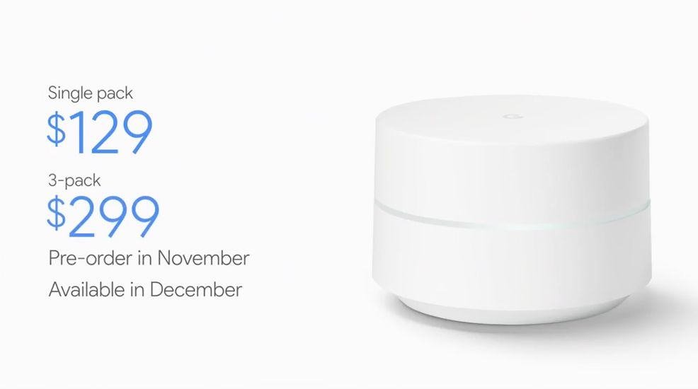 Google announces expandable Google Wi-Fi home router