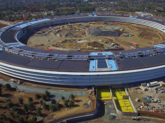 New drone footage shows off exactly how enormous Apple’s new Campus really is