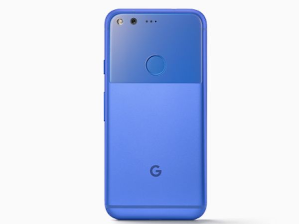 Google Pixel in Really Blue