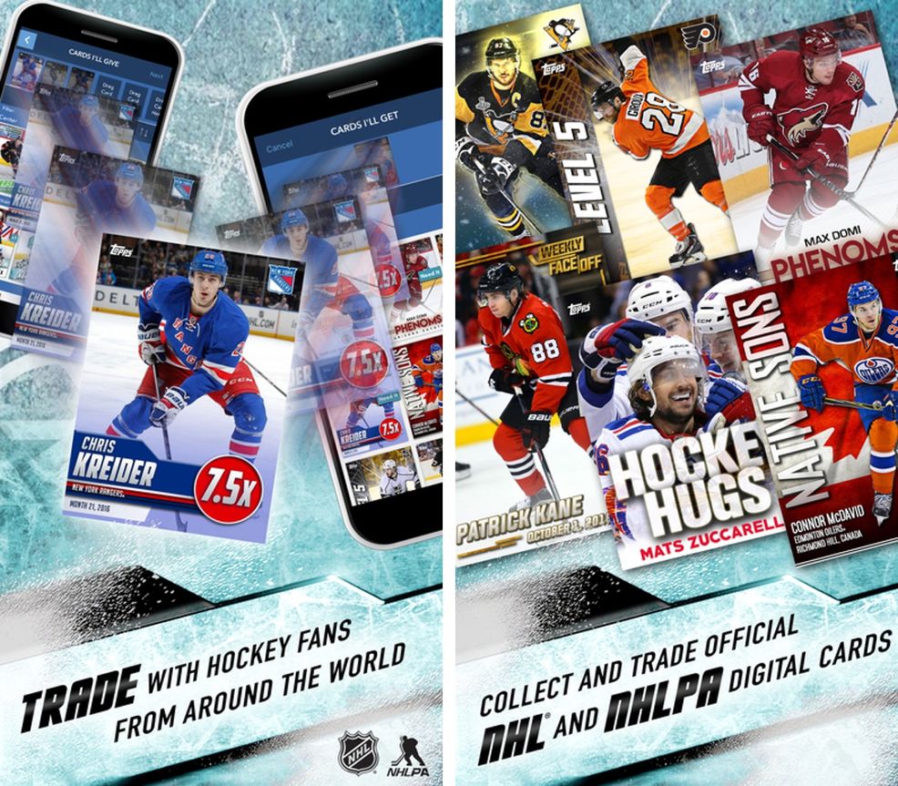 Topps gives old hockey trading card games new tricks