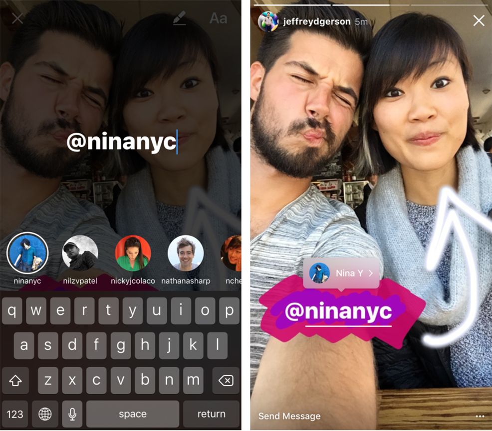 Instagram update brings mentions, links and Boomerang to Stories