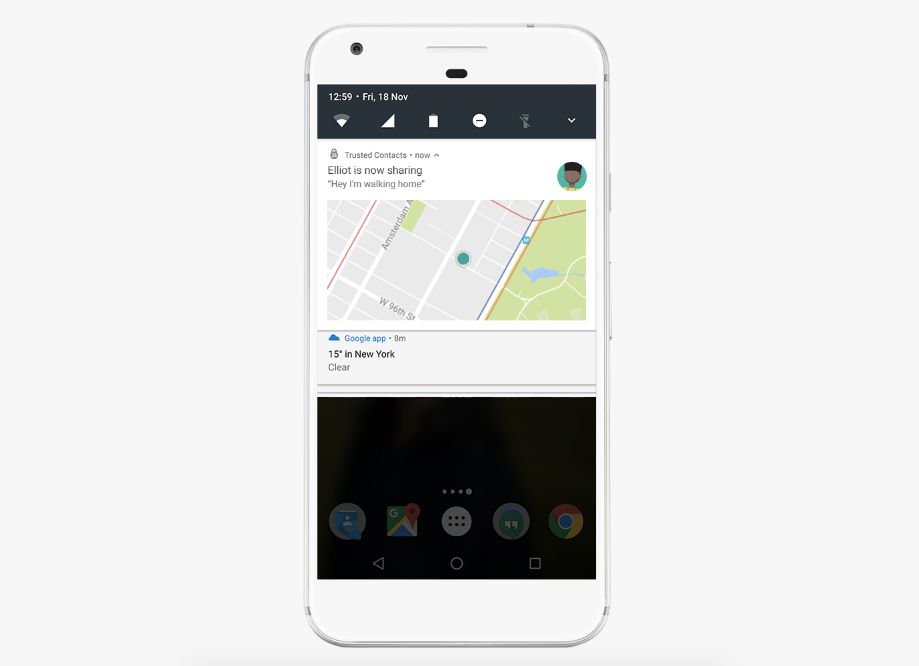 Google’s Trusted Contacts app lets you send your location to friends