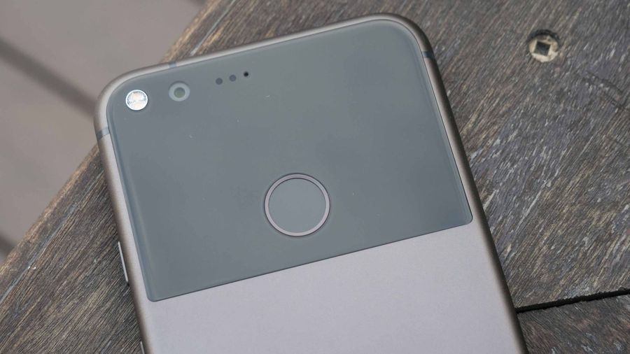 The back of the Google Pixel