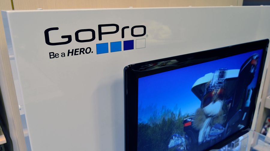 GoPro display at a store
