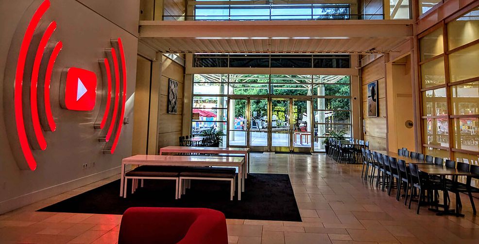 YouTube Headquarters with logo