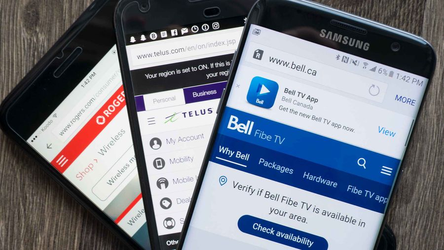 bell telus rogers websites on phones - unlocking revenue canada