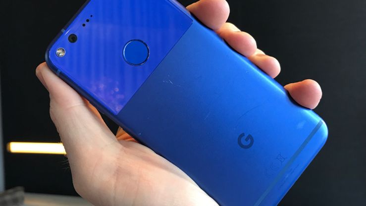 Google Pixel Really Blue