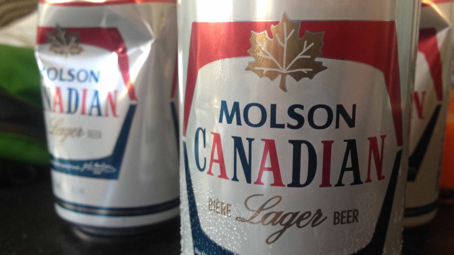 Molson Canadian can - NHL Sportsnet