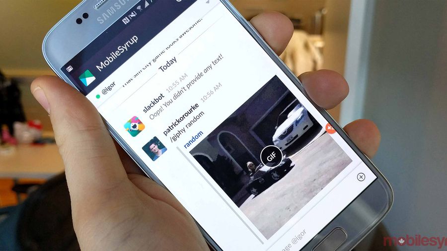 Slack app on iOS