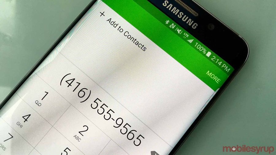 phone with dial screen - ice wireless volte