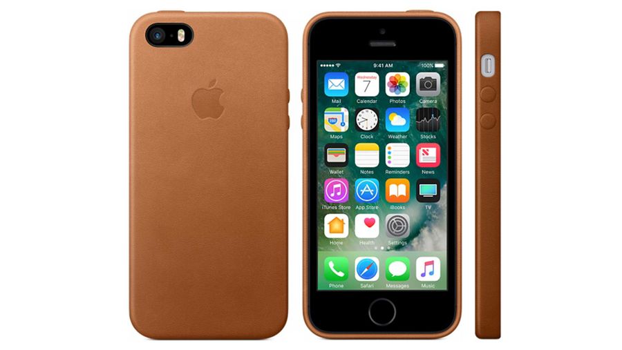 apple iphone case in saddle brown