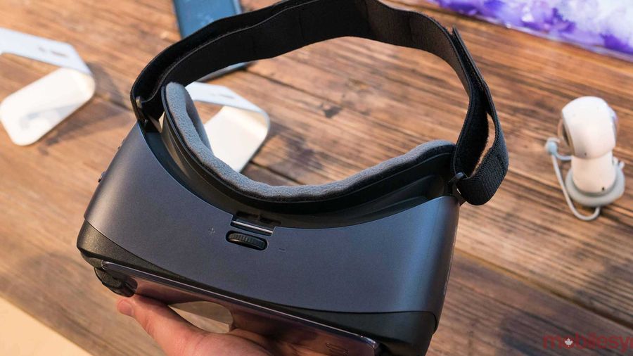 Gear VR in hand