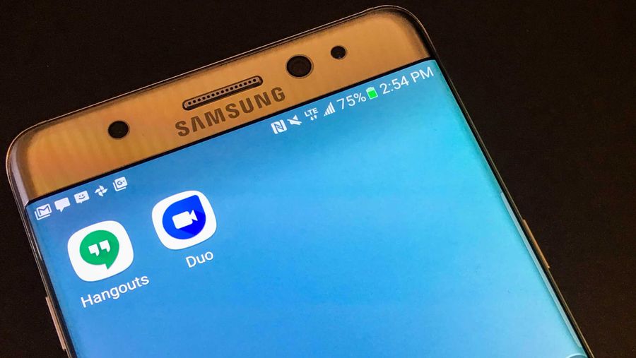 Google Hangouts and Duo apps