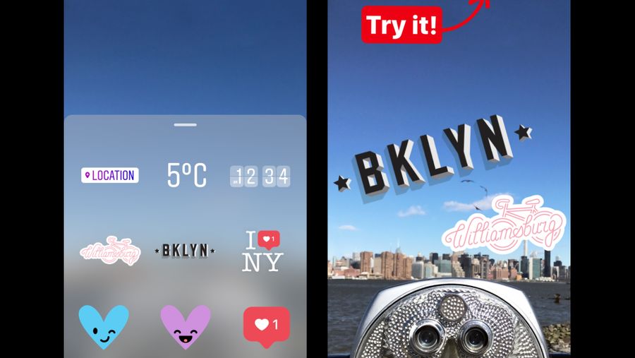instagram stories geostickers