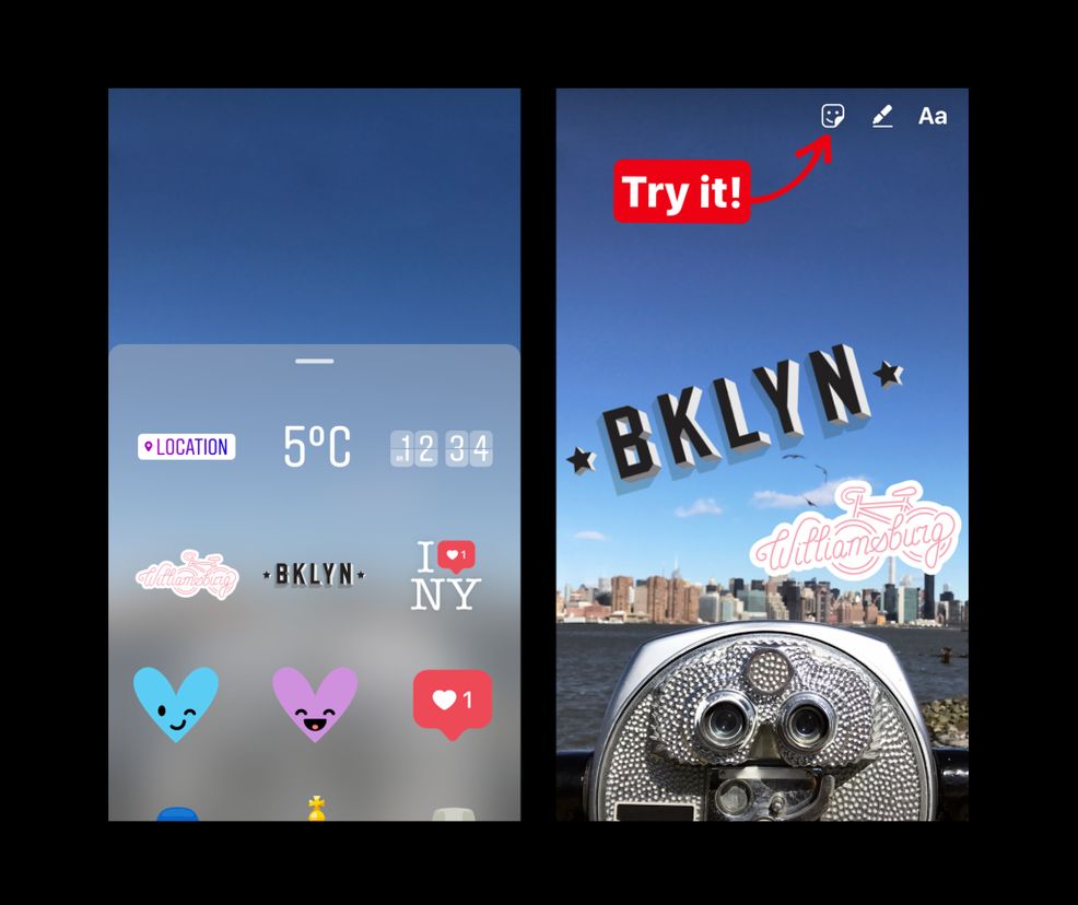 instagram stories geostickers