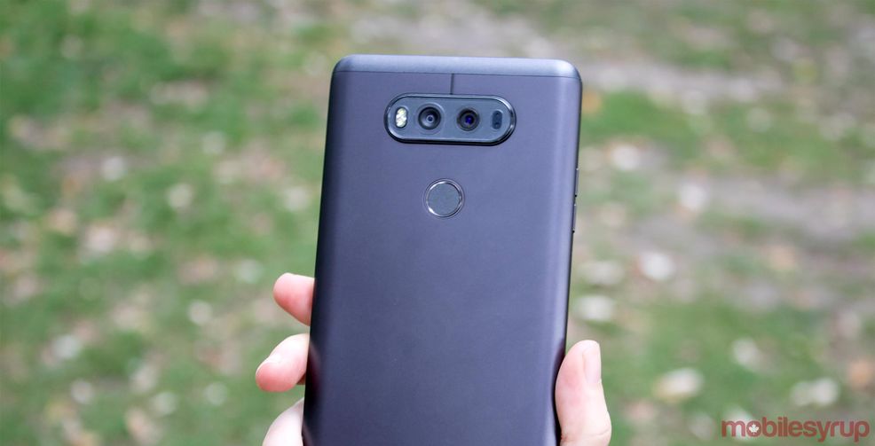 back of LG V20 smartphone - lg v20 rogers bell fido virgin mobile
