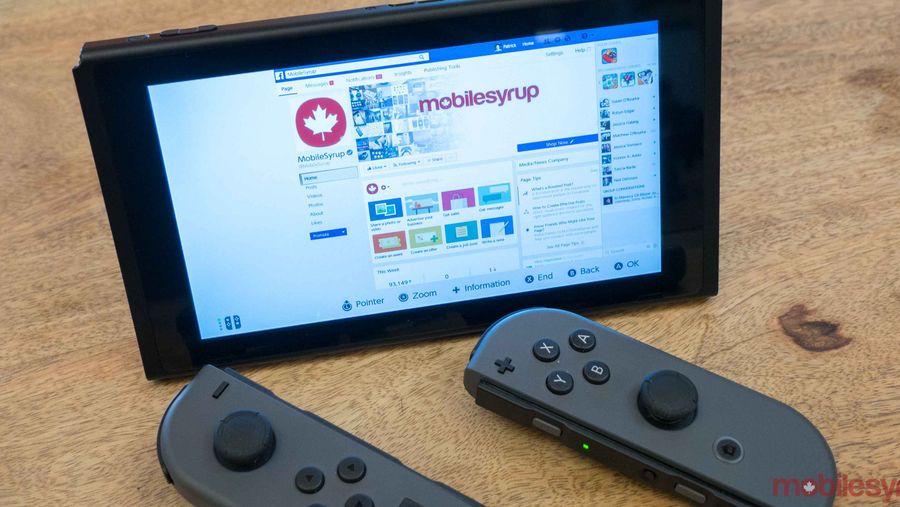 Nintendo Switch Browser
