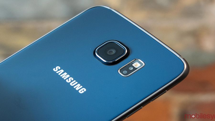 Back of Samsung Galaxy S6 smartphone