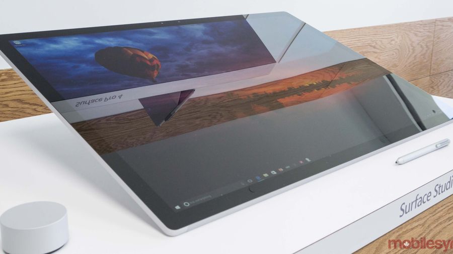 Surface Studio on table