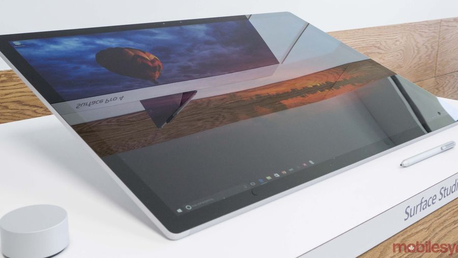 Surface Studio on table