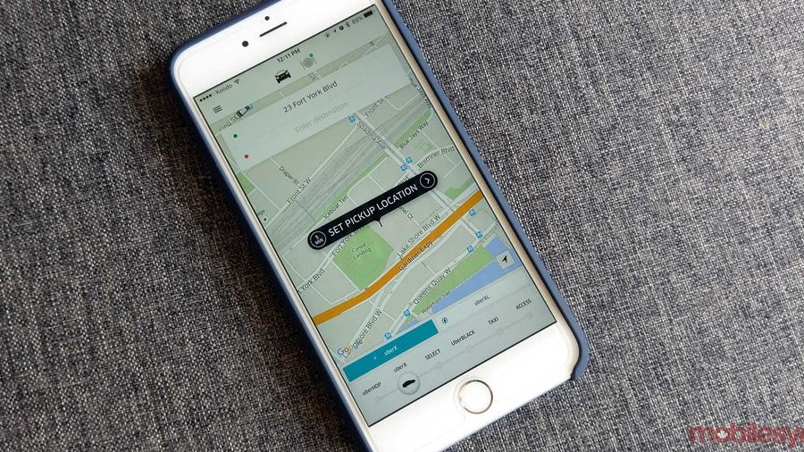 Uber modify pick up location