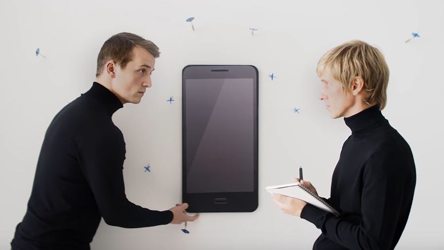 Two German guys from Moto Z ad