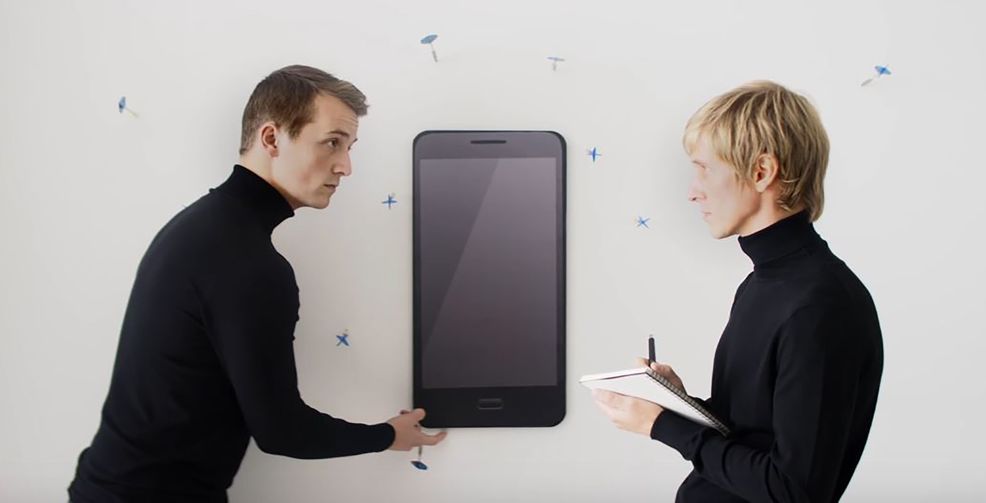 Two German guys from Moto Z ad