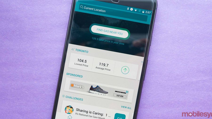 GasBuddy app