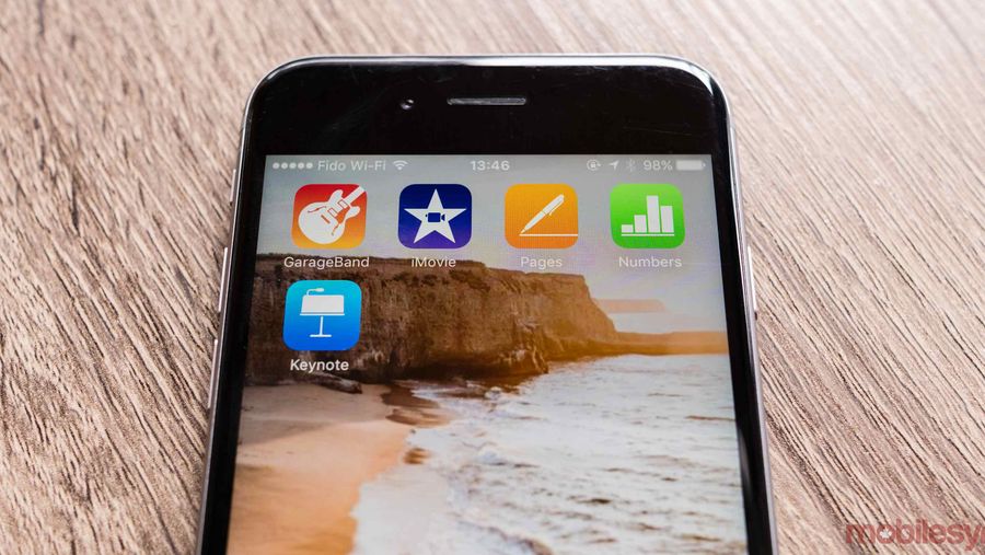 iOS iMovie, iwork Garageband