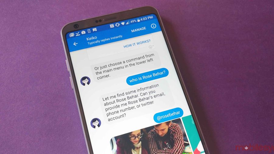 keiko facebook messenger