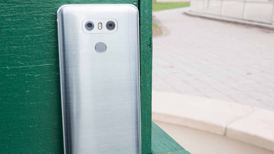LG G6 against wall