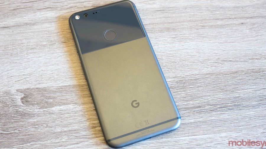 Pixel smartphone on desk