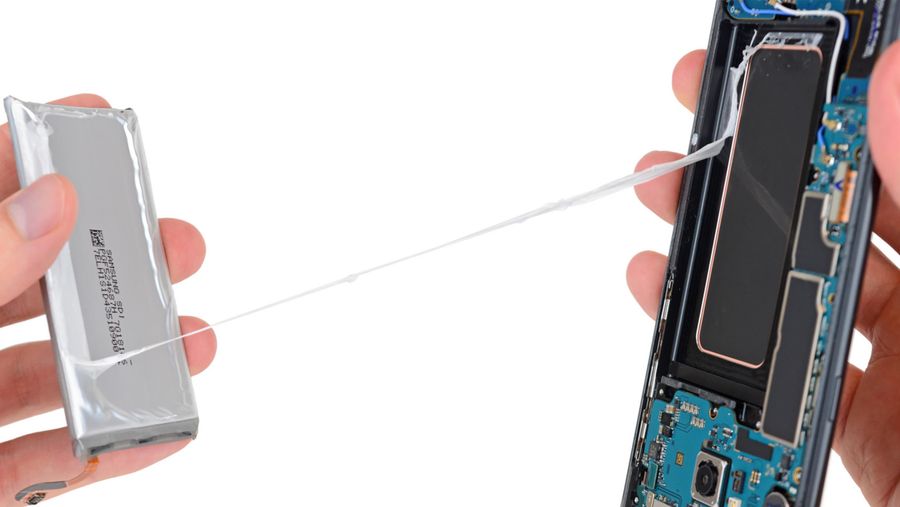 samsung galaxy s8 teardown battery