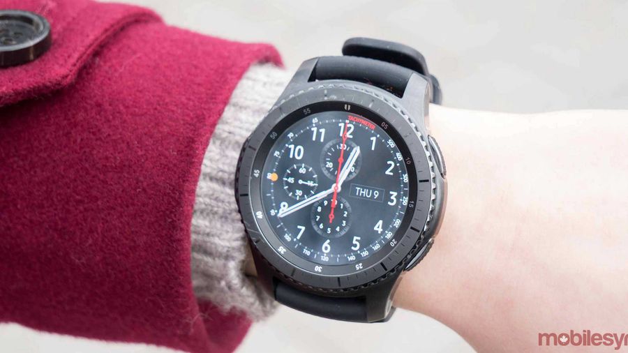 Gear S3 on arm