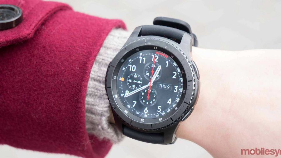 Gear S3 on arm