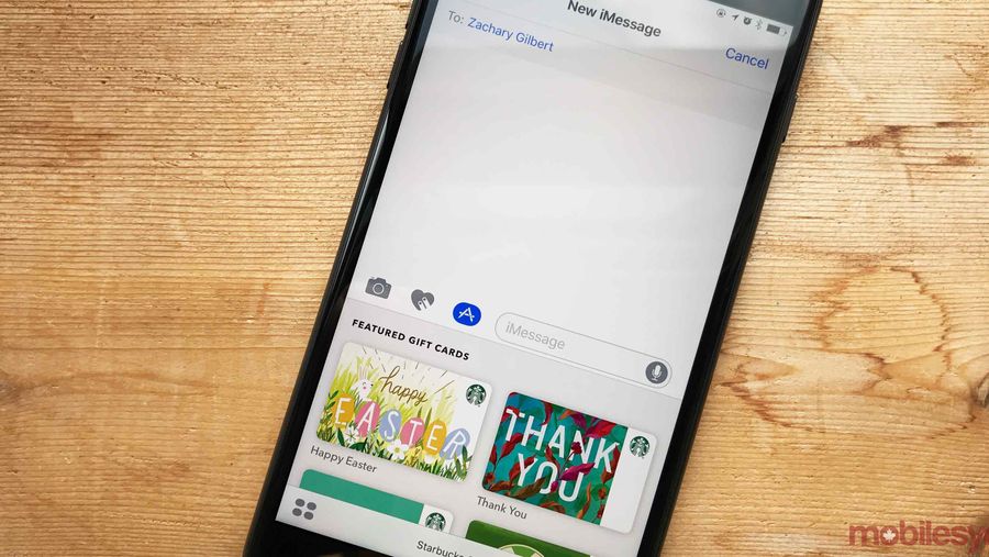 Starbucks iMessage