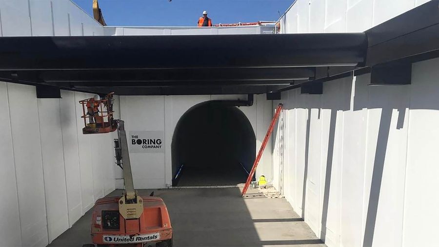 Boring Company tunnel construction