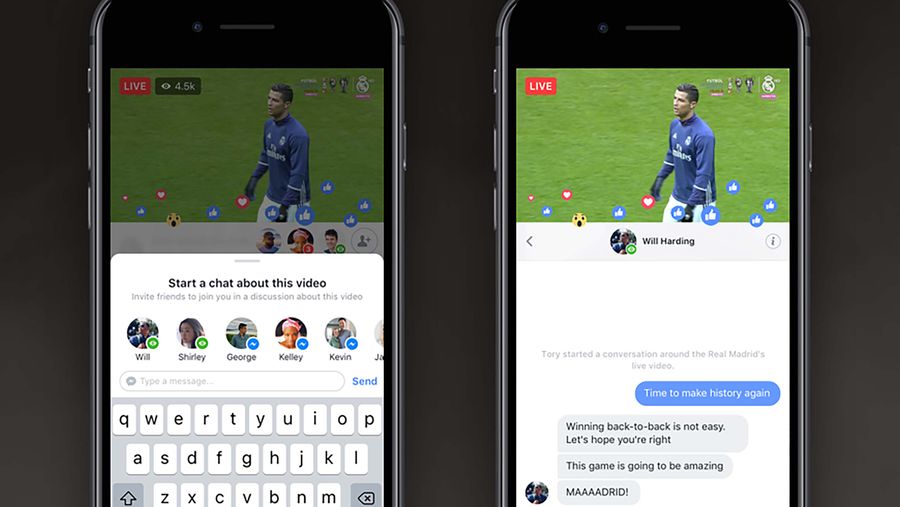 Facebook Live Video soccer