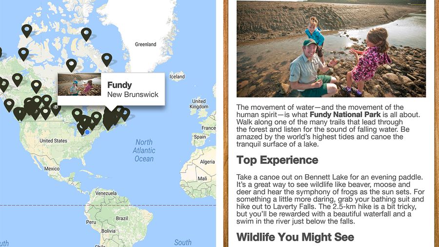 Learn to camp find a park function