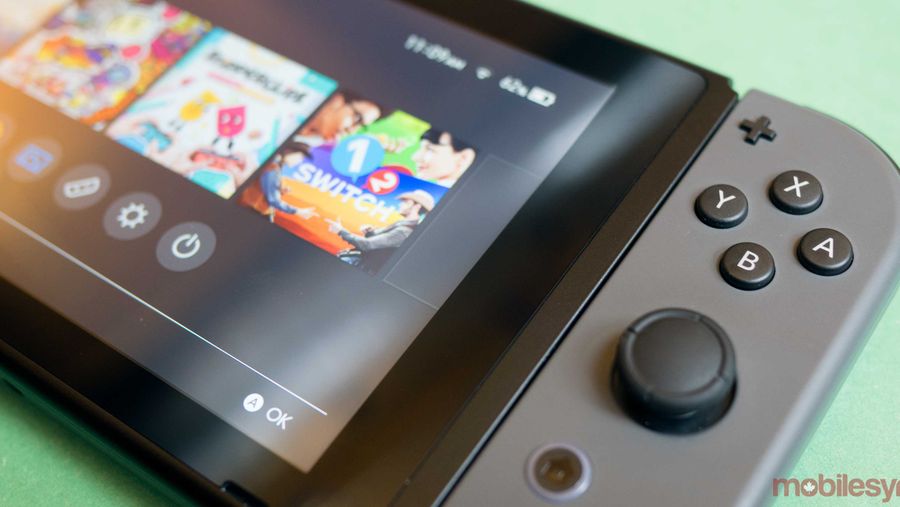 Nintendo Switch side view