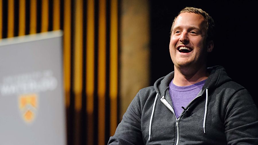 Ted Livingston laughing