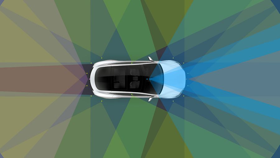 Tesla Autopilot render