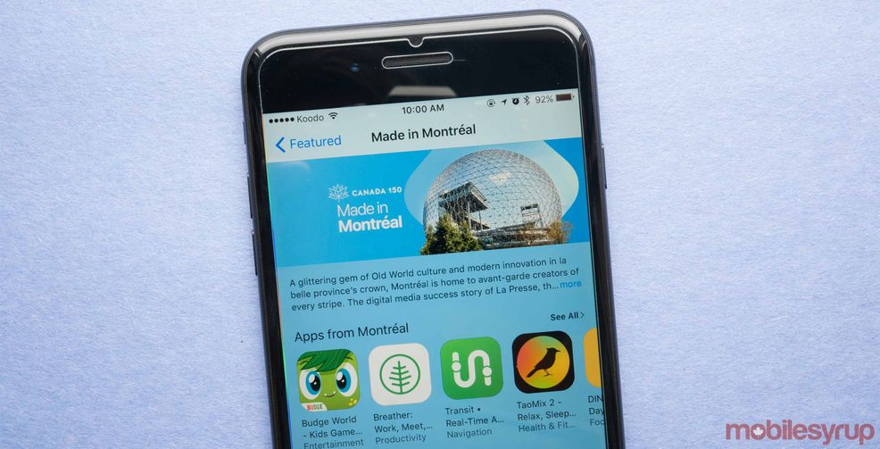 Made in Montreal App Store